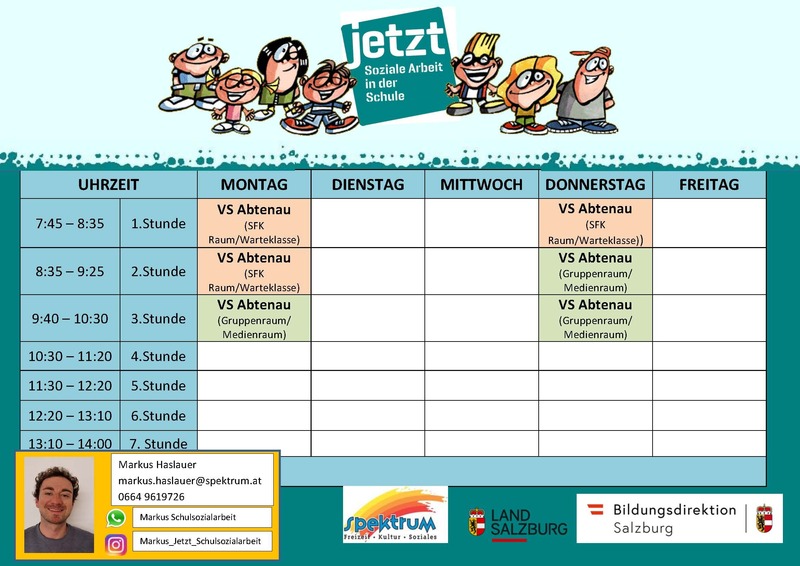 stundenplan anwesenheit vs abtenau